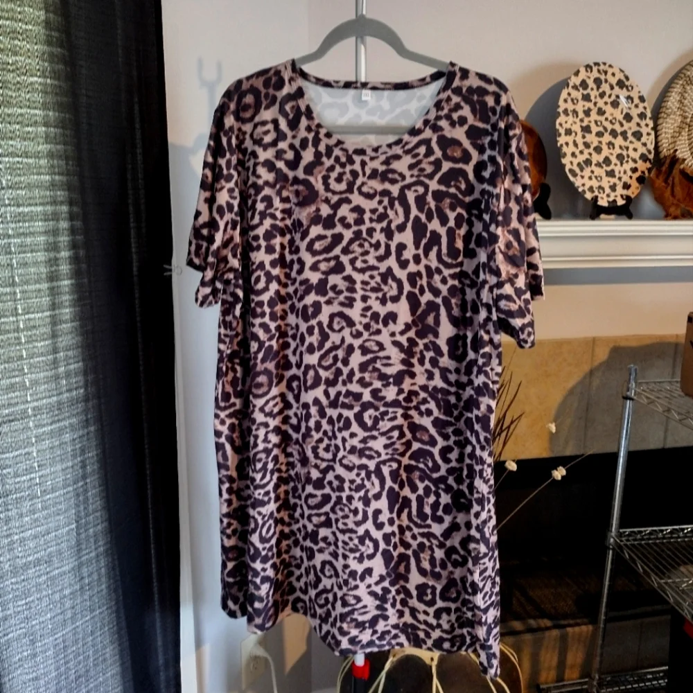 Animal print Lounger Nightshirt NWOT size 3X - Picture 1 of 7